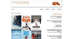 Desktop Screenshot of connartistmusicgroup.com